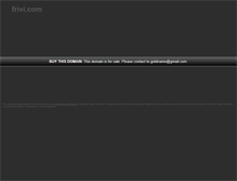 Tablet Screenshot of frivi.com